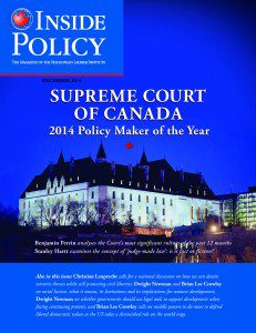 December edition of Inside Policy names the Supreme Court "Policy-Maker of the Year" for 2014