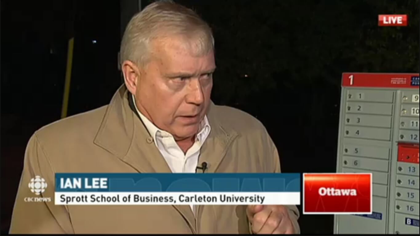 “Canada Post’s future, if it has one, is in parcels, not letters”, Ian Lee tells CBC