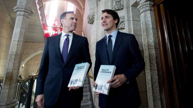 Trudeau and Morneau Budget 2018 presentation