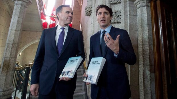 Trudeau and Morneau Budget 2018 presentation