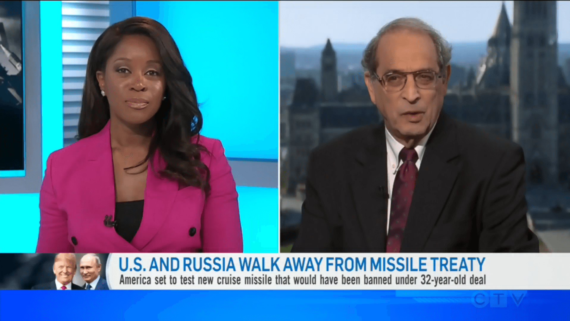 US and Russia Walk Away from Missile Treaty: Elliot Tepper on CTV News