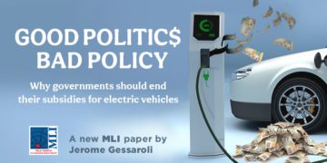 MLI paper finds electric vehicle subsidies costly, inefficient, and regressive