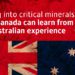 Delving into critical minerals: What Canada can learn from the Australian experience
