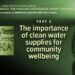The importance of clean water supplies for community wellbeing: Matthew Cameron and Ken Coates