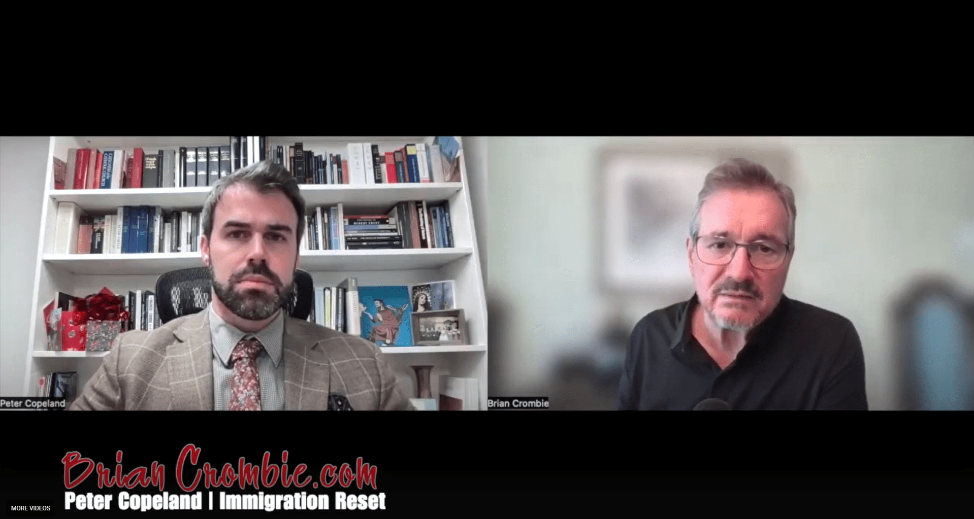 Screenshot of Brian Crombie show.